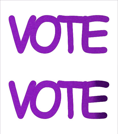 Custom-Buzz Word - VOTE Purple