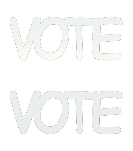 Custom-Buzz Word - VOTE White