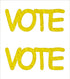 Custom-Buzz Word - VOTE Yellow Paper