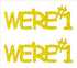 Custom-Buzz Word - WE'RE #1 Yellow Paper