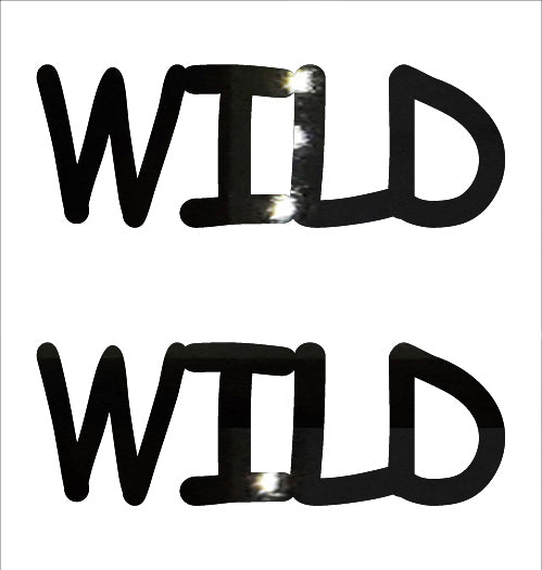 Custom-Buzz Word - WILD Black