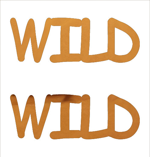 Custom-Buzz Word - WILD Orange