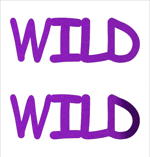 Custom-Buzz Word - WILD Purple