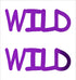 Custom-Buzz Word - WILD Purple