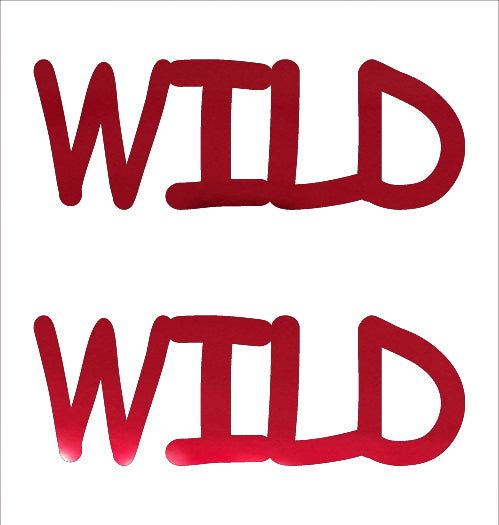 Custom-Buzz Word - WILD Red