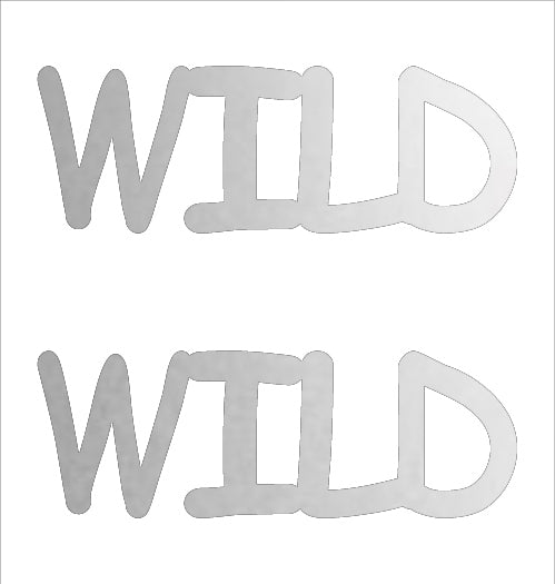 Custom-Buzz Word - WILD Silver