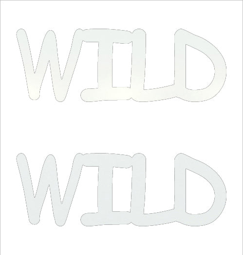 Custom-Buzz Word - WILD White