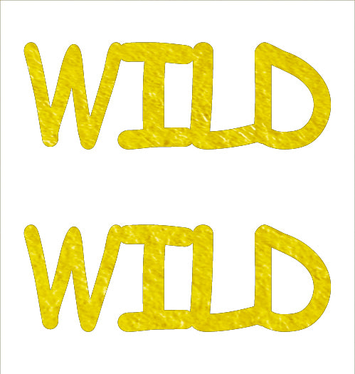 Custom-Buzz Word - WILD Yellow Paper