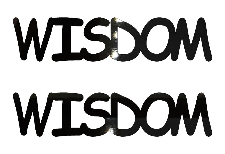 Custom-Buzz Word - WISDOM Black