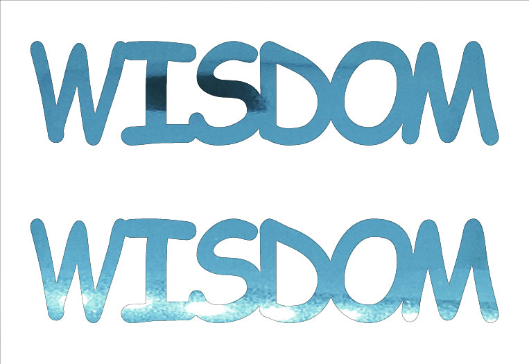 Custom-Buzz Word - WISDOM Blue Sky