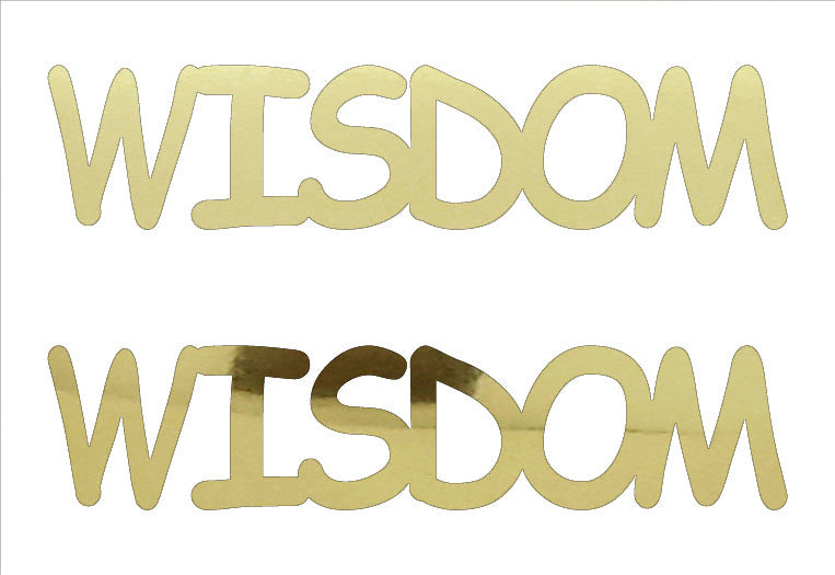 Custom-Buzz Word - WISDOM Gold