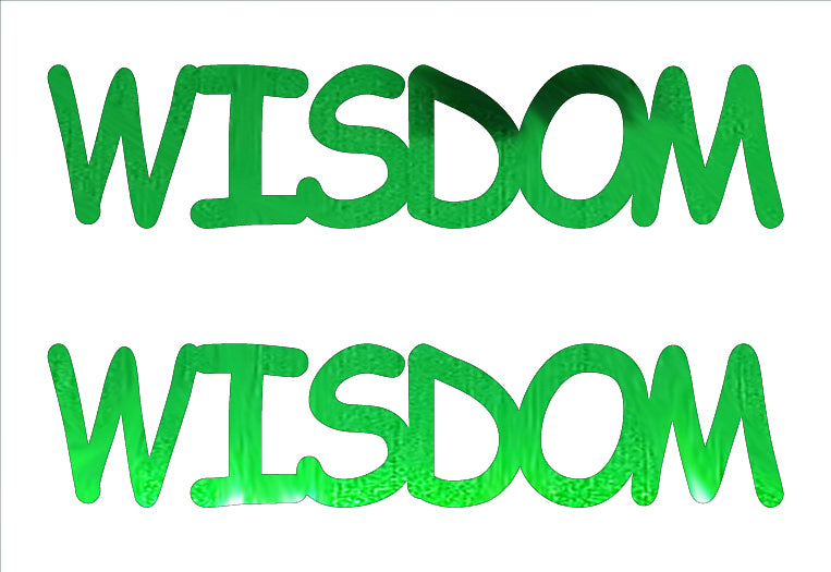 Custom-Buzz Word - WISDOM Green