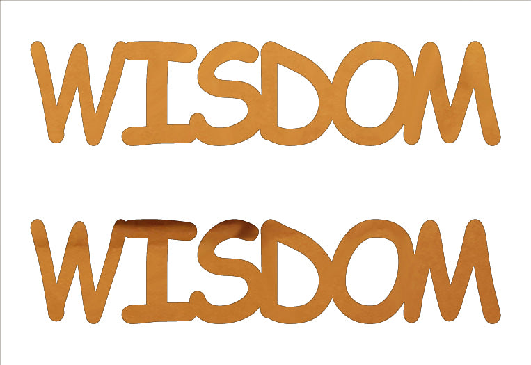 Custom-Buzz Word - WISDOM Orange