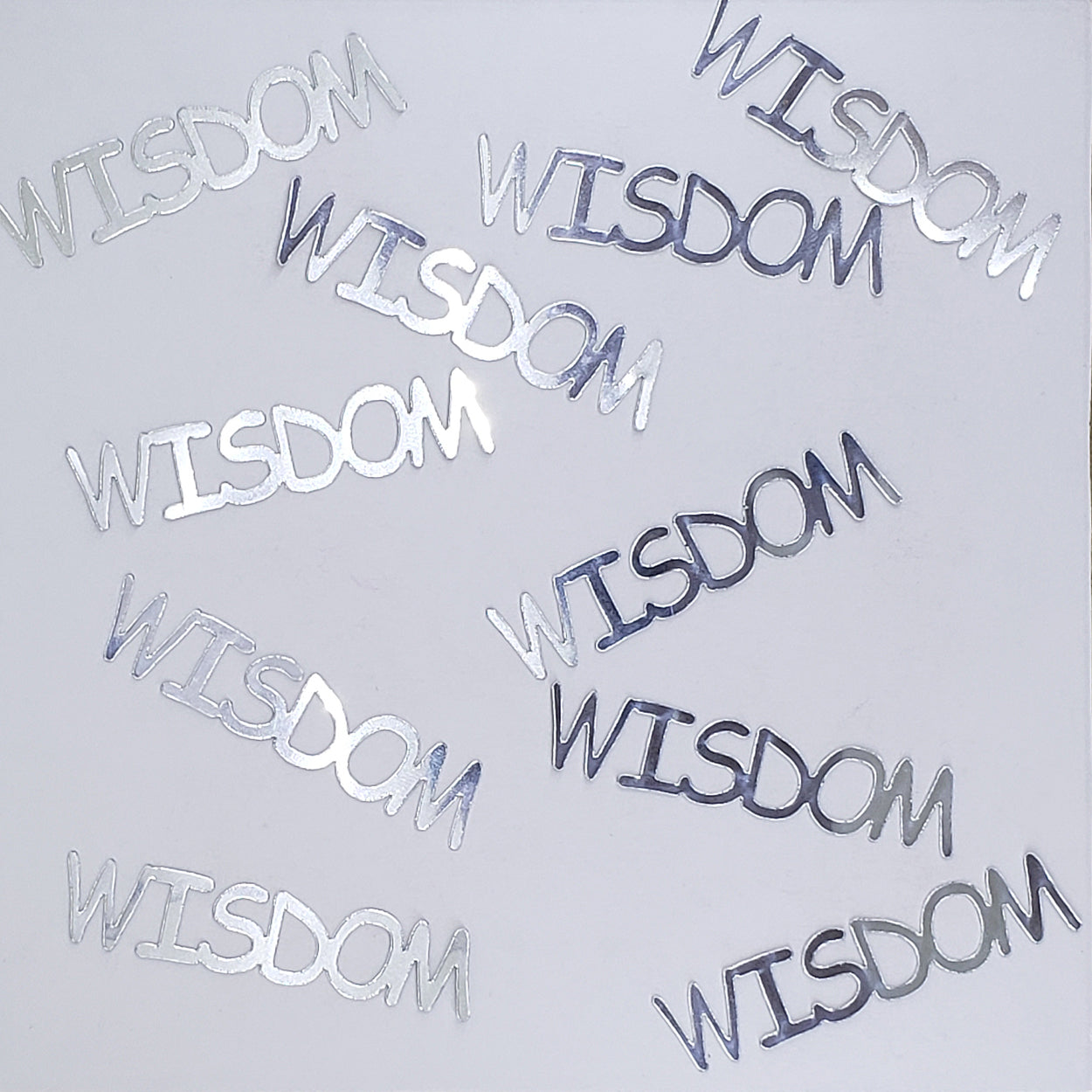 Custom-Buzz Word - WISDOM Silver