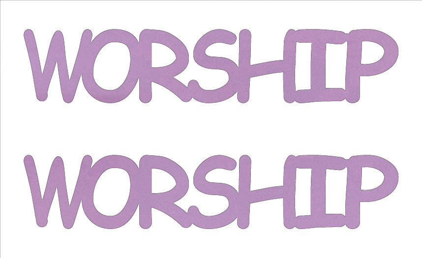 Custom-Buzz Word - WORSHIP Pink