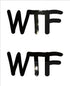 Custom-Buzz Word - WTF Black