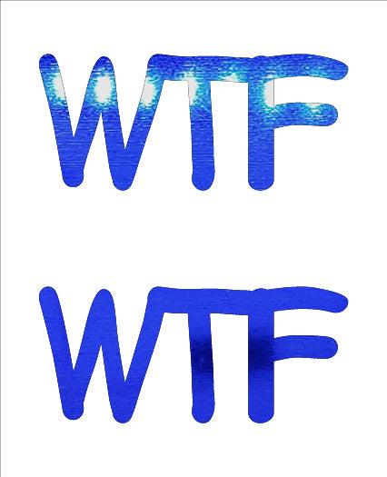 Custom-Buzz Word - WTF Blue Royal