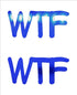 Custom-Buzz Word - WTF Blue Royal