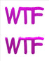 Custom-Buzz Word - WTF Fuchsia