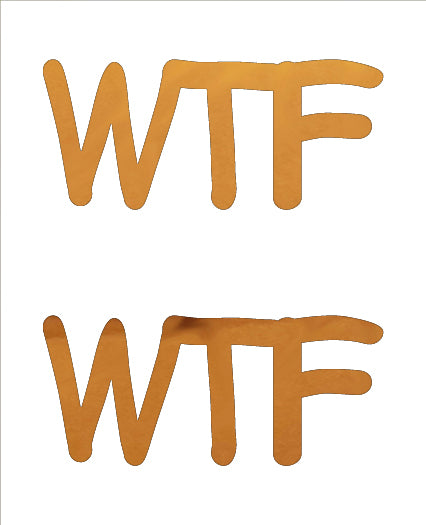 Custom-Buzz Word - WTF Orange