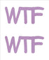 Custom-Buzz Word - WTF Pink