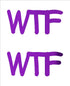 Custom-Buzz Word - WTF Purple