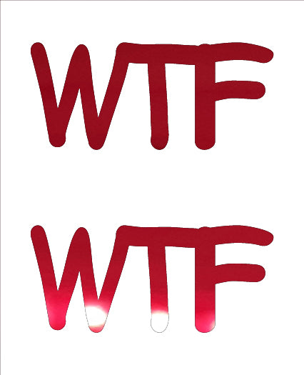 Custom-Buzz Word - WTF Red