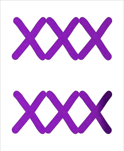 Custom-Buzz Word - XXX Purple