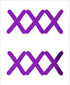 Custom-Buzz Word - XXX Purple