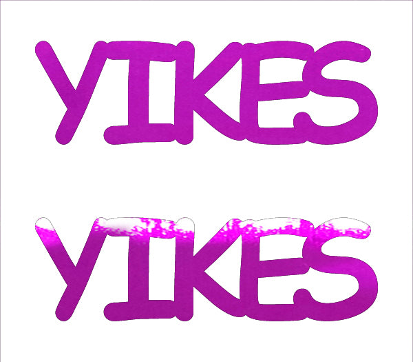 Custom-Buzz Word - YIKES Fuchsia