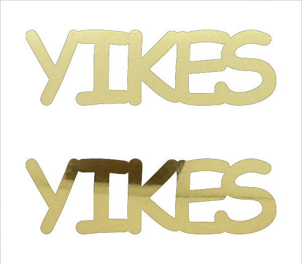 Custom-Buzz Word - YIKES Gold