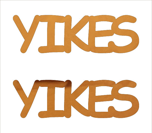 Custom-Buzz Word - YIKES Orange