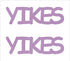 Custom-Buzz Word - YIKES Pink