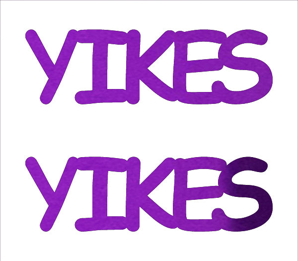 Custom-Buzz Word - YIKES Purple