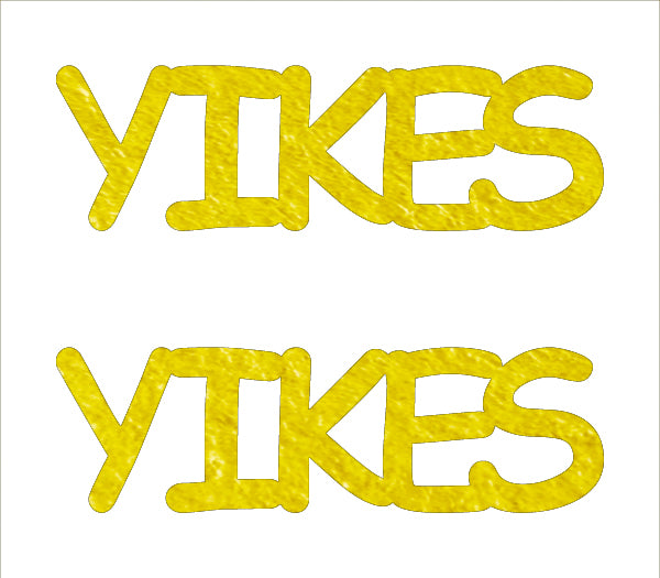 Custom-Buzz Word - YIKES Yellow Paper