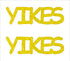 Custom-Buzz Word - YIKES Yellow Paper