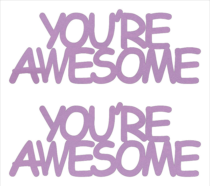 Custom-Buzz Word - YOU'RE AWESOME Pink