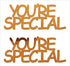 Custom-Buzz Word - YOU'RE SPECIAL Orange