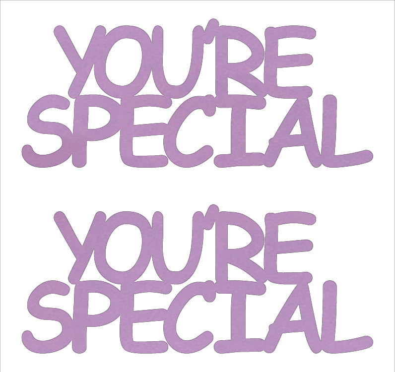 Custom-Buzz Word - YOU'RE SPECIAL Pink