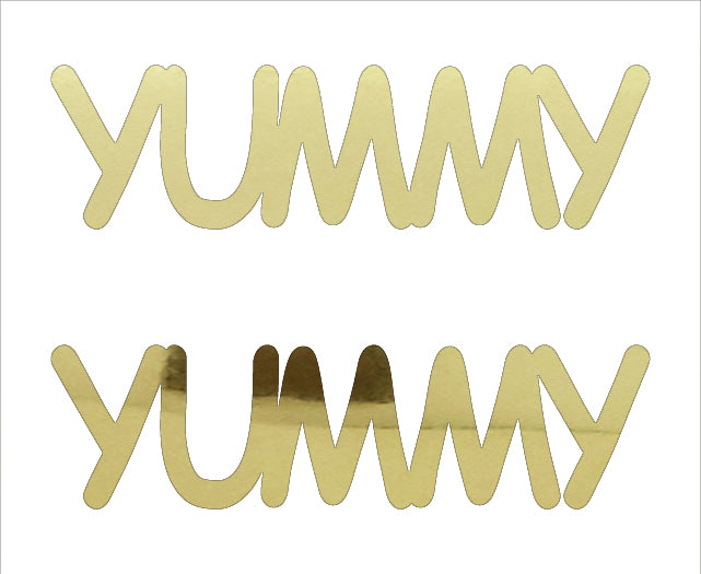 Custom-Buzz Word - YUMMY Gold