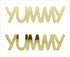 Custom-Buzz Word - YUMMY Gold