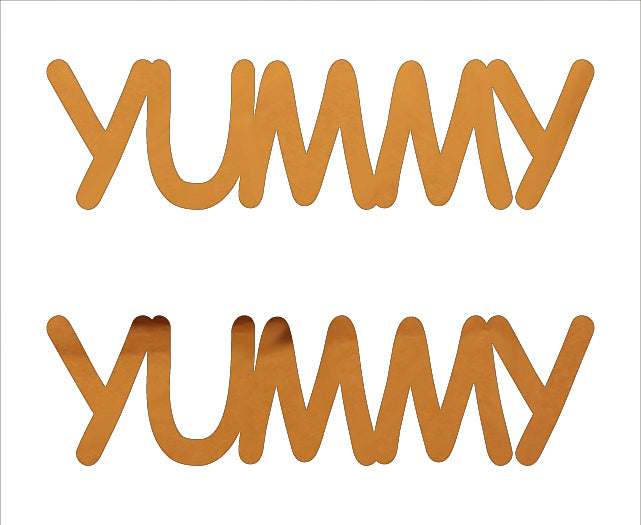 Custom-Buzz Word - YUMMY Orange