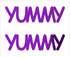 Custom-Buzz Word - YUMMY Purple