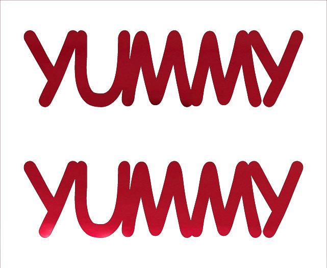 Custom-Buzz Word - YUMMY Red