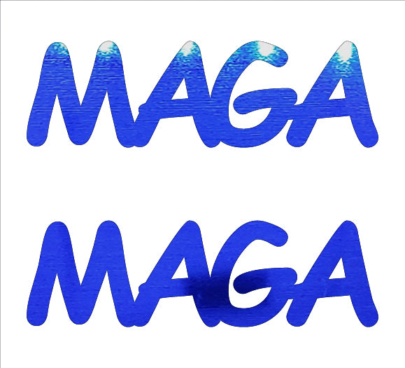 Custom-Buzz Word - MAGA Blue Royal