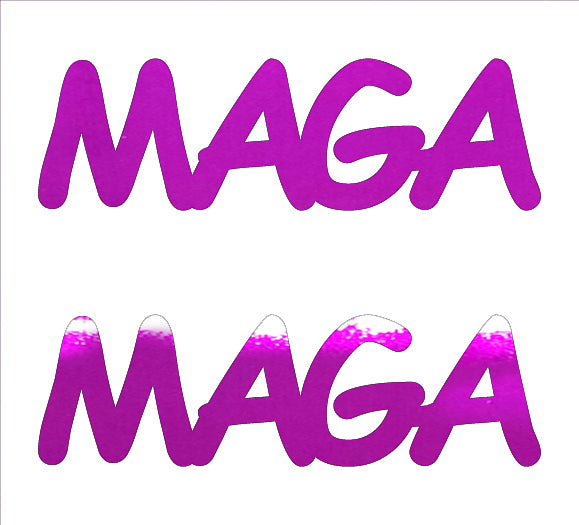 Custom-Buzz Word - MAGA Fuchsia