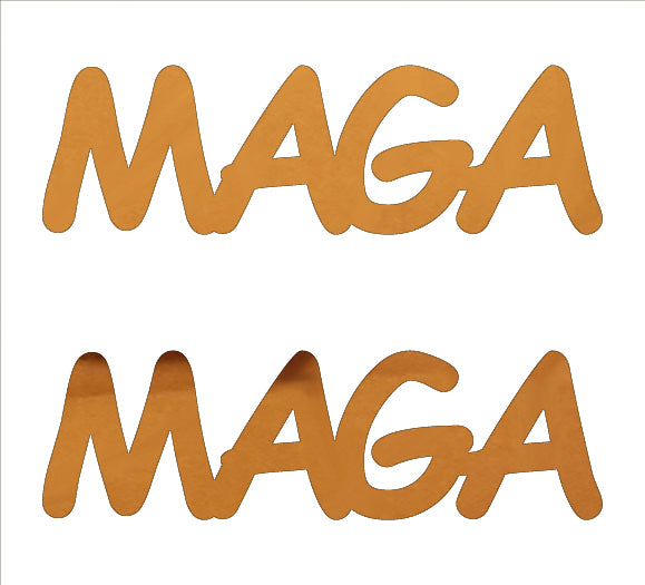 Custom-Buzz Word - MAGA Orange