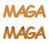 Custom-Buzz Word - MAGA Orange