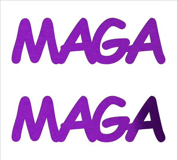 Custom-Buzz Word - MAGA Purple