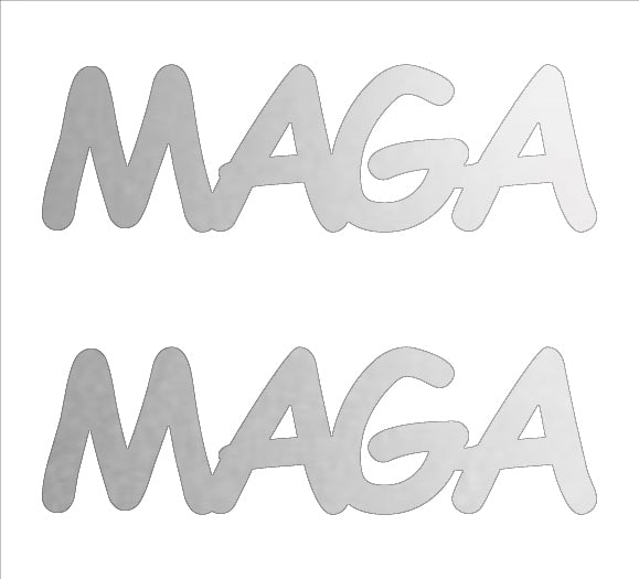 Custom-Buzz Word - MAGA Silver